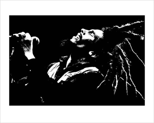 Pyramid Bob Marley Black and White affiche art 40x50cm | Yourdecoration.fr