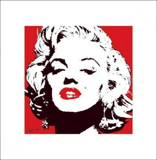 Pyramid Marilyn Monroe Red affiche art 40x40cm | Yourdecoration.fr