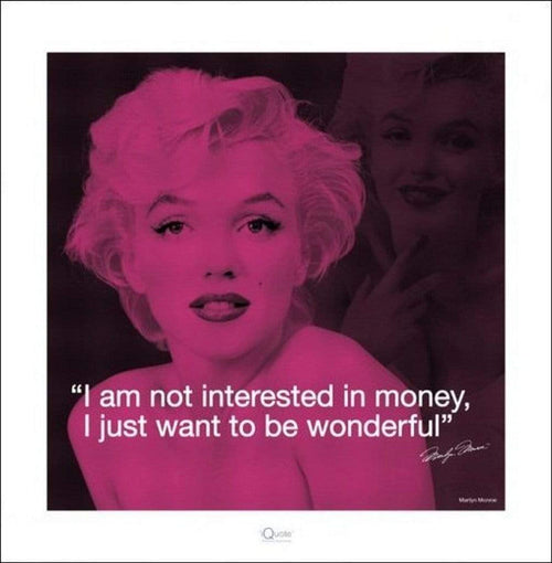 Pyramid Marilyn Monroe iQuote affiche art 40x40cm | Yourdecoration.fr