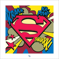 Pyramid Superman Pop Art Shield affiche art 40x40cm | Yourdecoration.fr