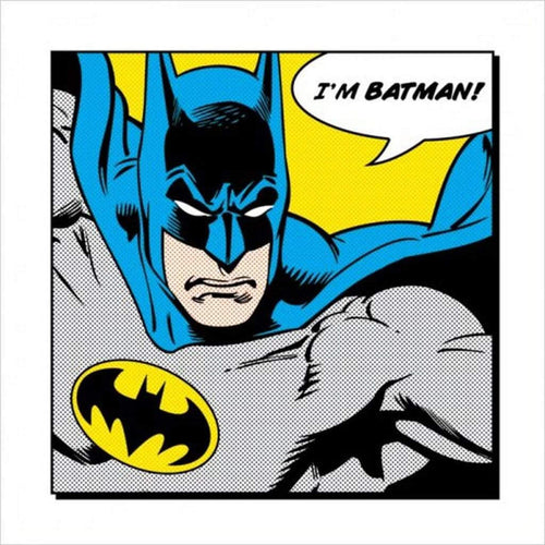 Pyramid Batman Im Batman affiche art 40x40cm | Yourdecoration.fr