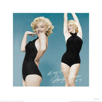 Pyramid Marilyn Monroe All My Love affiche art 40x40cm | Yourdecoration.fr