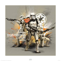 Pyramid Star Wars Rogue One Stormtroopers Profile affiche art 40x40cm | Yourdecoration.fr