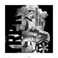 Pyramid Star Wars Rogue One Stormtrooper Smoke affiche art 40x40cm | Yourdecoration.fr