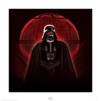Pyramid Star Wars Rogue One Darth Vader and Death Star affiche art 40x40cm | Yourdecoration.fr