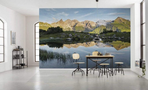 Komar Allgäu Spiegel Papier Peint Intissé 450x280cm 9 bandes ambiance | Yourdecoration.fr