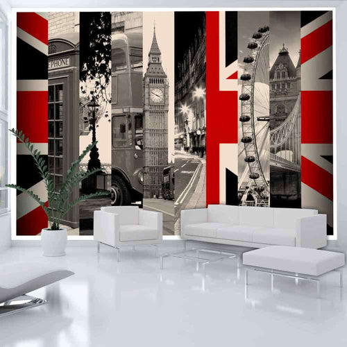 Papier Peint - Symbols of London - Intissé