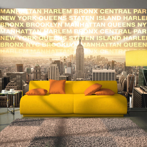 Papier Peint - Neighborhoods of New York - Intissé