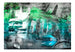 Papier Peint - Berlijn Collage Groen - Intissé