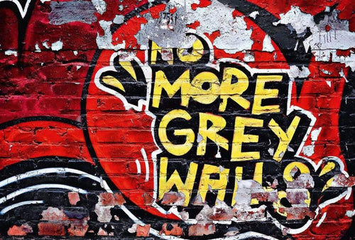 Wizard+Genius No More Grey Walls Papier Peint Intissé 384x260cm 8 bandes | Yourdecoration.fr