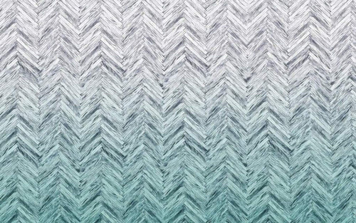 Komar Herringbone Mint Papier Peint Intissé 400x250cm 4 bandes | Yourdecoration.fr