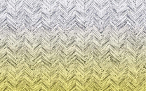 Komar Herringbone Yellow Papier Peint Intissé 400x250cm 4 bandes | Yourdecoration.fr