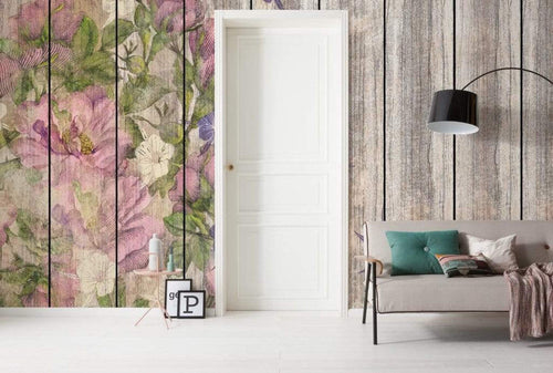 Komar Vintage Rose Papier Peint Intissé 400x250cm 4 bandes ambiance | Yourdecoration.fr