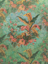 Komar Orient Rose Papier Peint Intissé 200x270cm 4 bandes | Yourdecoration.fr
