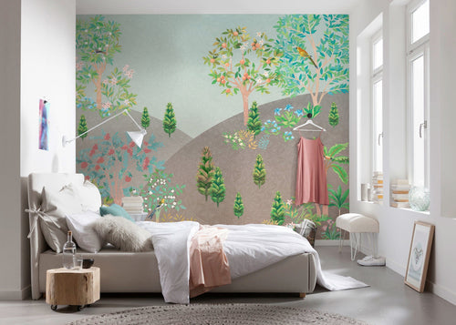 Komar Persian Garden Intisse Papier Peint 300x250cm 6 bandes interieur | Yourdecoration.fr