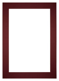 Passe Partout 25x35cm Carton Vin Rouge Bord 6cm Droit De Face | Yourdecoration.fr