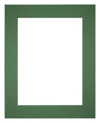 Passe Partout 28x35cm Carton Vert Foret Bord 6cm Droit De Face | Yourdecoration.fr