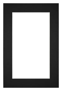 Passe Partout 40x60cm Carton Noir Bord 5cm Droit De Face | Yourdecoration.fr