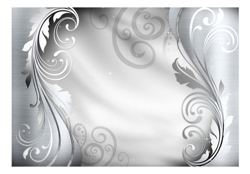 Papier Peint - Silver Ornament - Intissé
