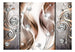 Papier Peint - Brown and Diamonds - Intissé