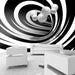 Papier Peint - Twisted in Black & White - Intissé