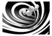Papier Peint - Twisted in Black & White - Intissé