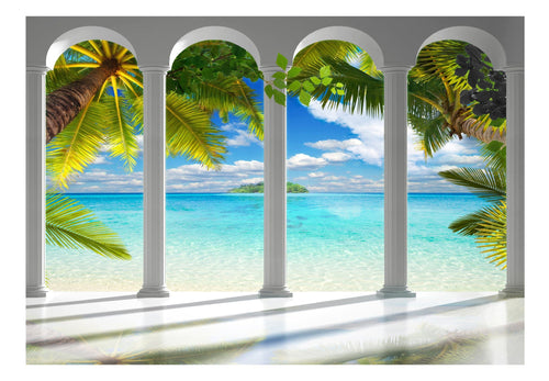 Papier Peint - Sea Behind Columns - Intissé
