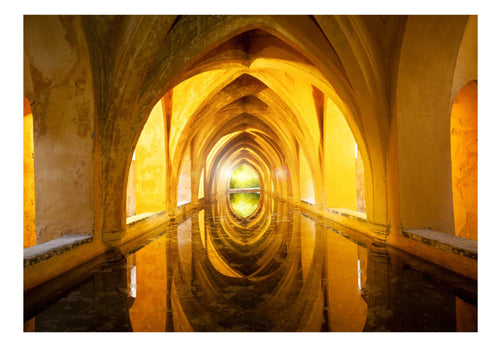 Papier Peint - The Golden Corridor - Intissé