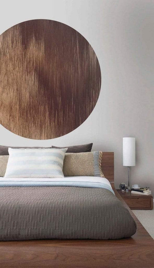 Komar Windlines Color Papier Peint 125x125cm Rond ambiance | Yourdecoration.fr