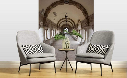 Dimex Ancient Corridor Papier Peint 225x250cm 3 bandes ambiance | Yourdecoration.fr