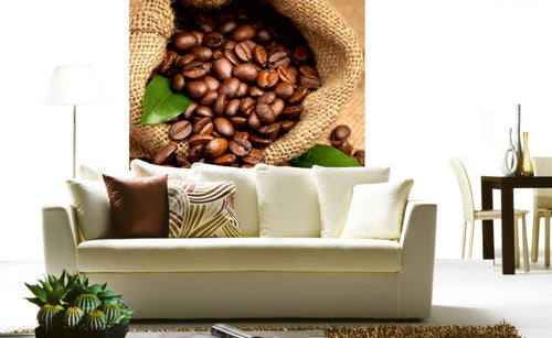 Dimex Coffee Beans Papier Peint 225x250cm 3 bandes ambiance | Yourdecoration.fr