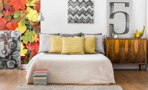Dimex Colorful leaves Papier Peint 150x250cm 2 bandes ambiance | Yourdecoration.fr