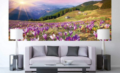 Dimex Crocuses at Spring Papier Peint 375x150cm 5 bandes ambiance | Yourdecoration.fr