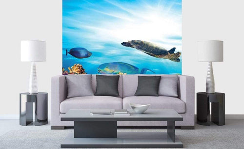 Dimex Fish Papier Peint 225x250cm 3 bandes ambiance | Yourdecoration.fr