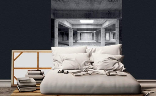 Dimex Industrial Hall Papier Peint 225x250cm 3 bandes ambiance | Yourdecoration.fr