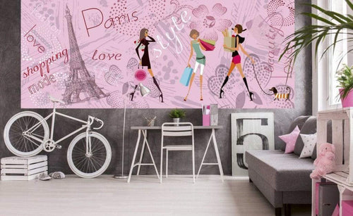 Dimex Paris Style Papier Peint 375x150cm 5 bandes ambiance | Yourdecoration.fr