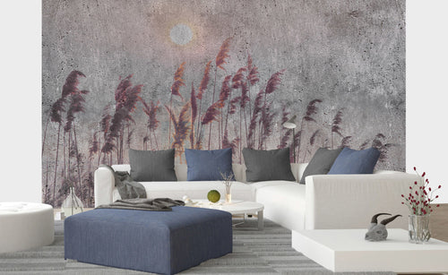 Dimex Reed Abstract Papier Peint 375x250cm 5 bandes ambiance | Yourdecoration.fr