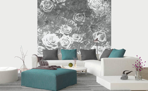 Dimex Roses Abstract II Papier Peint 225x250cm 3 bandes ambiance | Yourdecoration.fr