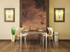 Dimex Scratched Copper Papier Peint 150x250cm 2 bandes ambiance | Yourdecoration.fr