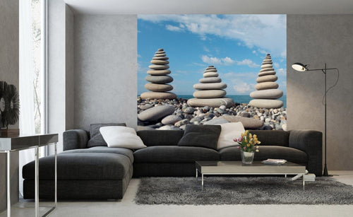 Dimex Stack of Stones Papier Peint 225x250cm 3 bandes ambiance | Yourdecoration.fr