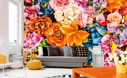 Dimex Vintage Flowers Papier Peint 375x250cm 5 bandes ambiance | Yourdecoration.fr