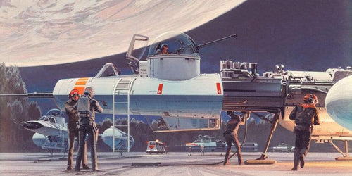 Komar Star Wars Classic RMQ Yavin Hangar Papier Peint Intissé 500x250cm 10 bandes | Yourdecoration.fr