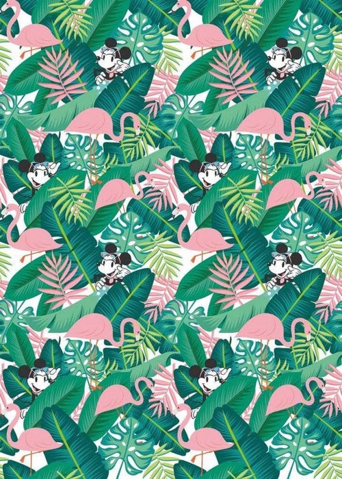 Komar Minnie Mouse Tropical Papier Peint Intissé 200x280cm 4 bandes | Yourdecoration.fr