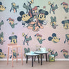 Komar Mickey Fab5 Papier Peint Intissé 300x280cm 6 bandes ambiance | Yourdecoration.fr