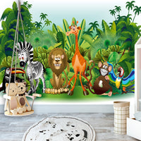 Papier Peint - Jungle animals - Intissé