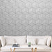 Papier Peint - Hexagons in Detail - Intissé