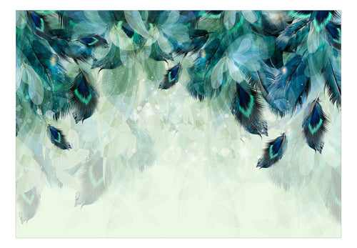 Papier Peint - Emerald Feathers - Intissé