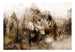 Papier Peint - Mountain Predator Brown - Intissé