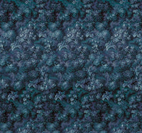 Komar Botanique Bleu Papier Peint Intissé 300x280cm 6 bandes | Yourdecoration.fr