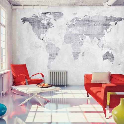 Papier Peint - Concrete Map - Intissé